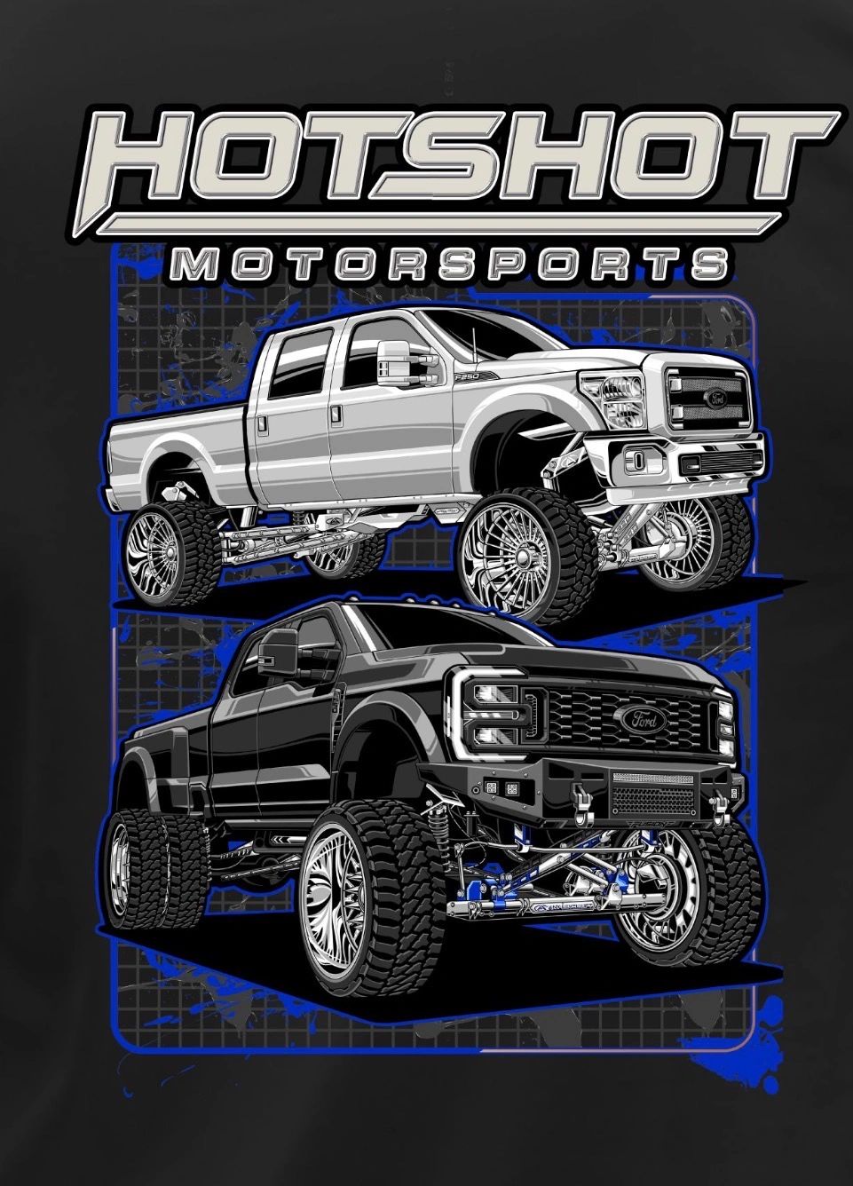 Blue Logo Anylevel Trucks sweater by Hotshot Motorsports